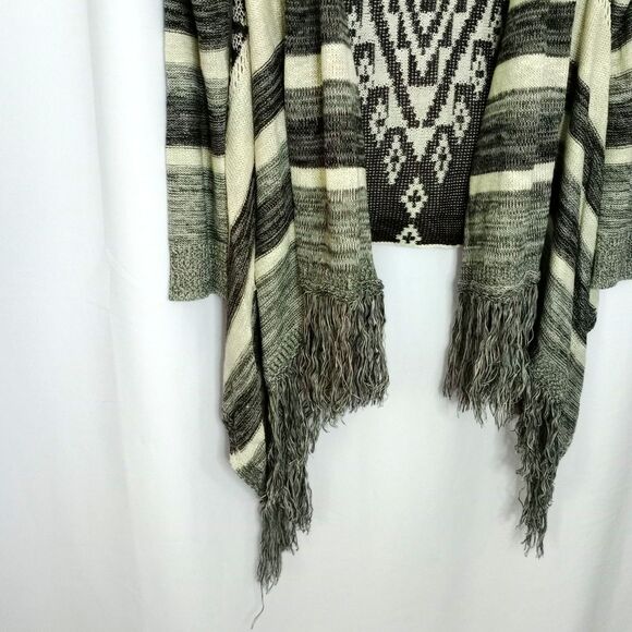 NOBO No Boundaries Southwestern Knit Long Shrug Open Cardigan Sweater Jrs Med - Picture 4 of 5
